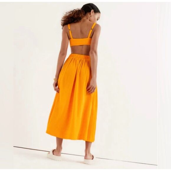 For Love & Lemons Clementine Midi Skirt and Bra Top - Picture 5 of 6